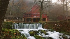 Moss Missouri waterfalls architecture Mills