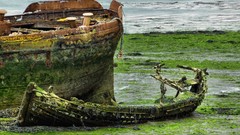 Moss ships abandoned Seaside rusted