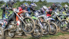 Motocross motorbikes