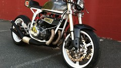 Motorbikes front angle view