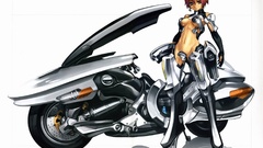 Motorbikes purple eyes reflections