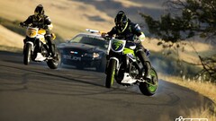 motorcycle Triumph icon Drift police pursuit Car