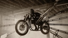 Motorcycles flying norton