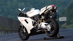 Motorcycles white roads Ducati vehicles motorbikes Ducati 848