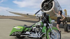 Motorcycles woman motorbikes