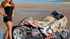 Motorcycles woman motorbikes