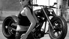 Motorcycles woman motorbikes