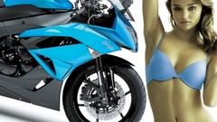 Motorcycles woman motorbikes