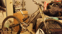 Mountain bikes downhill