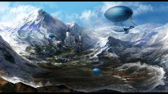 Mountain peak artwork