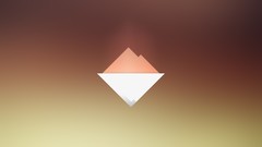 Mountains abstract minimalistic