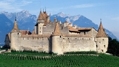 Mountains architecture Castles