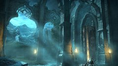 Mountains architecture moonlight prince