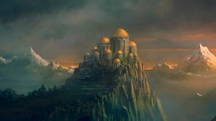 Mountains artwork fantasy art