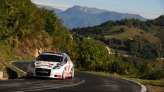 Mountains asphalt meadows cars Italy roads rally races abarth 