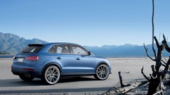 Mountains Audi cars SUV German cars blue cars Audi RSQ3