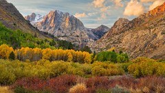Mountains autumn California harmony forests june Mammoth Lakes