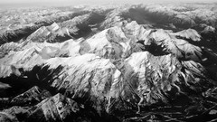 Mountains black and white
