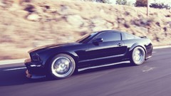 Mountains black cars Ford