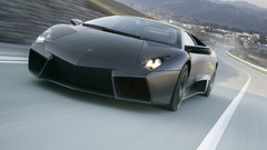 Mountains black Trees lights