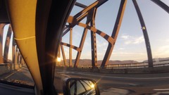 Mountains cars Bridges