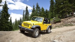 Mountains cars jeep
