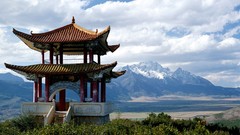 Mountains China architecture asian