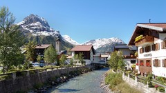 Mountains cities skies