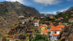 Mountains cities towns