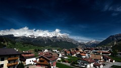 Mountains cityscapes