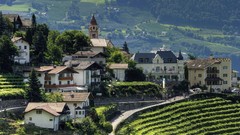 Mountains cityscapes