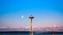 Mountains cityscapes Towers