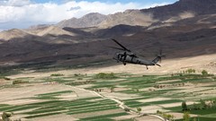 Mountains clouds Aircraft Helicopters military flying fields 