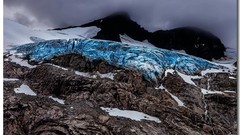 Mountains clouds Alaska rocks