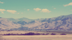 Mountains clouds deserts bright