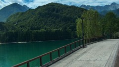 Mountains clouds Italy lakes