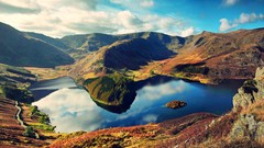 Mountains clouds lakes skies valleys