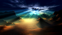 Mountains clouds Landscapes