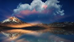 Mountains clouds Landscapes