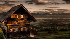 Mountains clouds Landscapes Alps