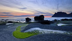 Mountains clouds Landscapes coast