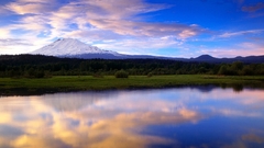 Mountains clouds Landscapes forests