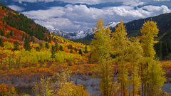 Mountains clouds Landscapes nature