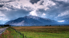 Mountains clouds Landscapes nature