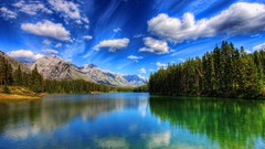 Mountains clouds Landscapes nature