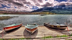 Mountains clouds Landscapes nature