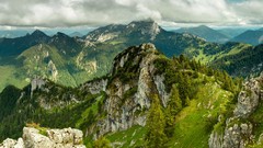 Mountains clouds Landscapes nature