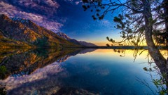 Mountains clouds Landscapes nature