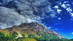 Mountains clouds Landscapes nature