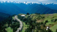 Mountains clouds Landscapes nature